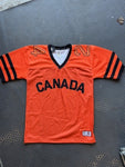 Retro inspired  Mesh, Football Jersey- Orange & Black (Short sleeve)