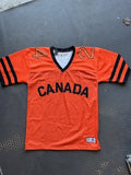 Retro inspired  Mesh, Football Jersey- Orange & Black (Short sleeve)